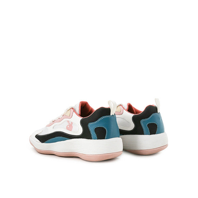 Playboy Shoes Wanita Sneaker Layana In White/Pink