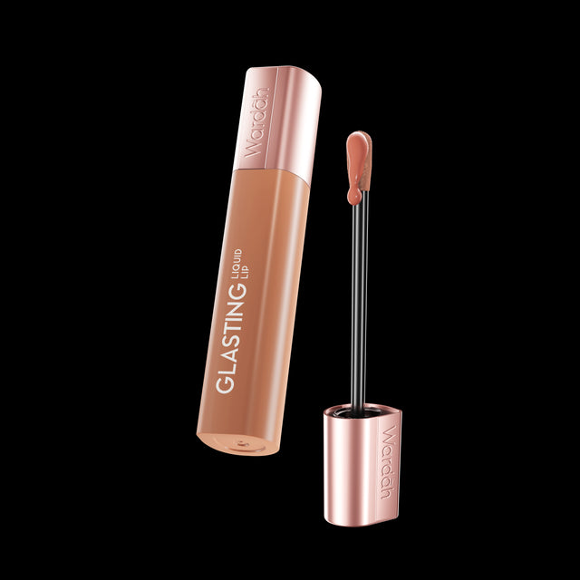Wardah Glasting Liquid Lip 01 Caramel Coat