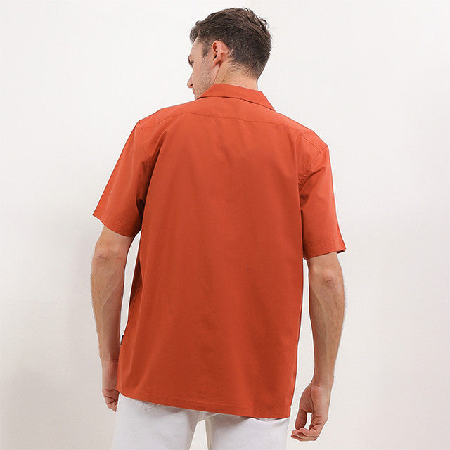 Hush Puppies Pakaian Pria Shirt Josue In Terracota
