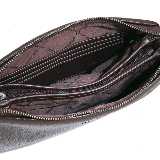 Mekhi Clutch Rfid - L In Drak Brown