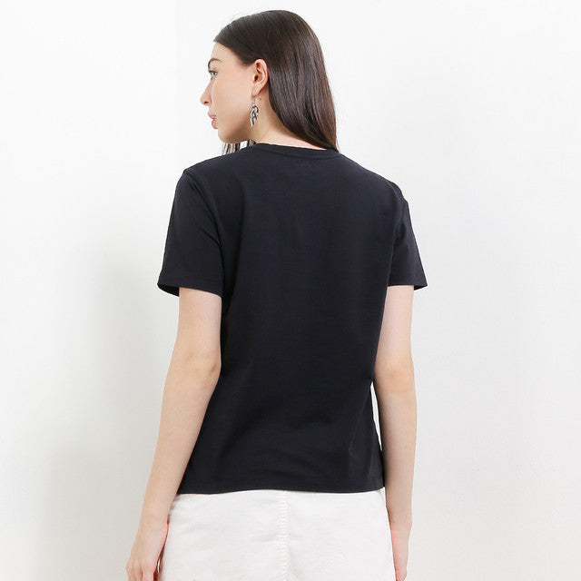 Hush Puppies Pakaian Wanita T Shirt Leviere In Black
