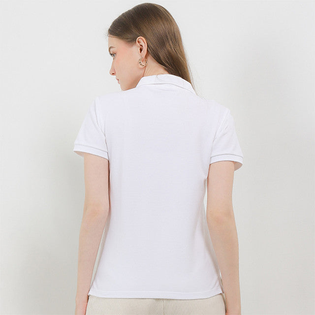 Hush Puppies Pakaian Wanita Ardith 5 Polo In White