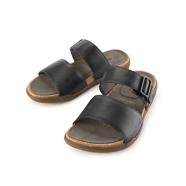 Hush Puppies Sandal Pria Asahi Jake 2 Straps In Dark Grey