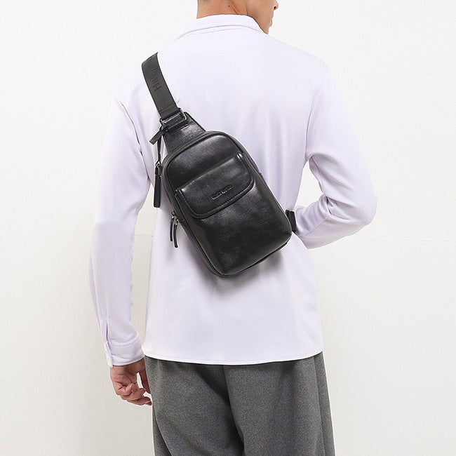Hush Puppies Men William Smith Chest Bag In Black