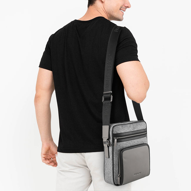 Hush Puppies Men Bags Ethan Sling Bag In Grey