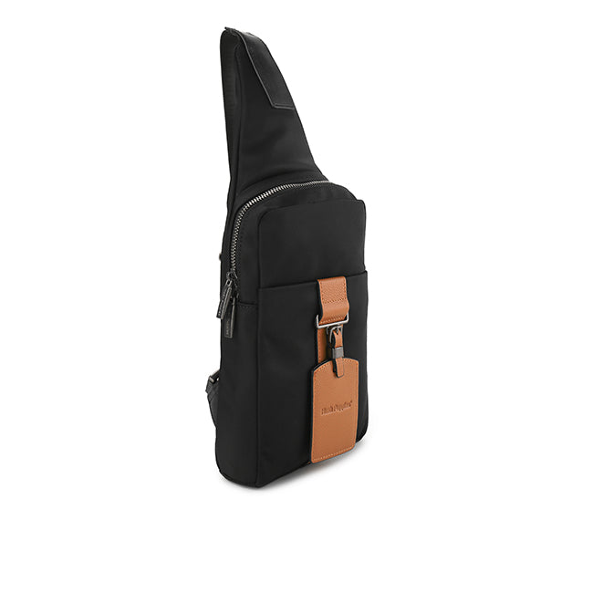 Hush Puppies Men Fred Chest Bag In Black