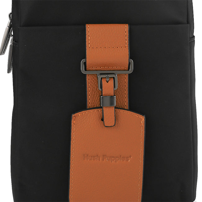 Hush Puppies Men Fred Chest Bag In Black