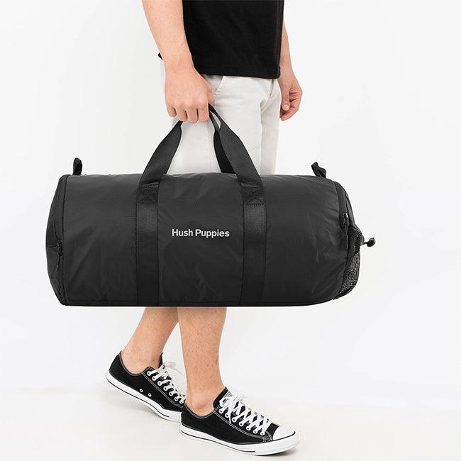 Hush Puppies Tas Pria Eston Duffle Bag In Black