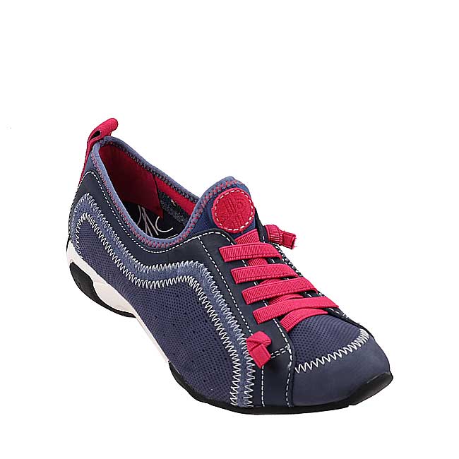 Hush Puppies Sepatu Casual Wanita Ladies Casual - Qualify In Blue Leather/Fuschia
