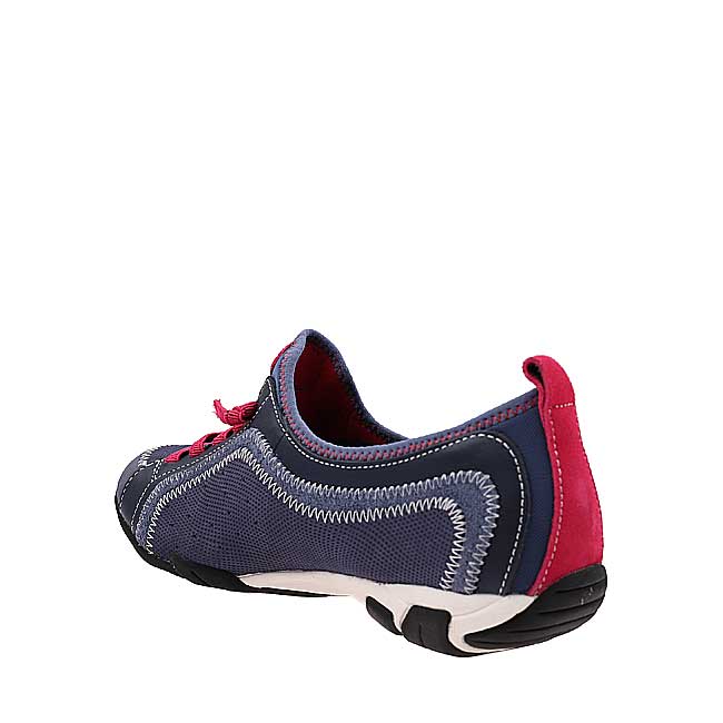 Hush Puppies Sepatu Casual Wanita Ladies Casual - Qualify In Blue Leather/Fuschia