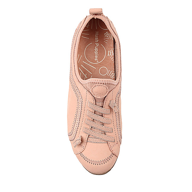 Hush Puppies Sepatu Round Toe Wanita Ladies Casual - Qualify In Pale Peach Nubuck