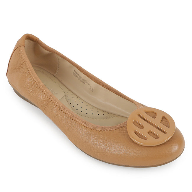 Hush Puppies Sepatu Flats Wanita Samantha In Camel