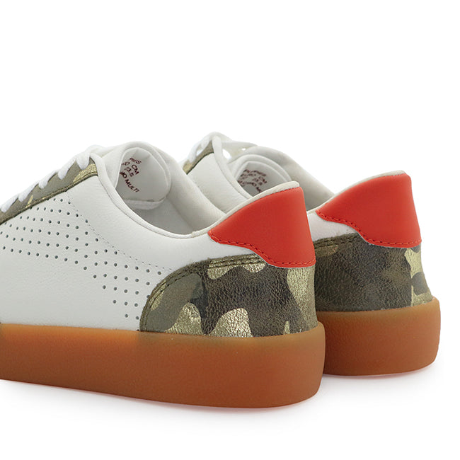 Hush Puppies Sepatu Casual Wanita Charlie Laceup In Camo Multi Suede