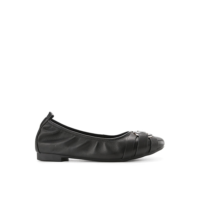 Hush Puppies Sepatu Wanita Flats Donna Carl In Black