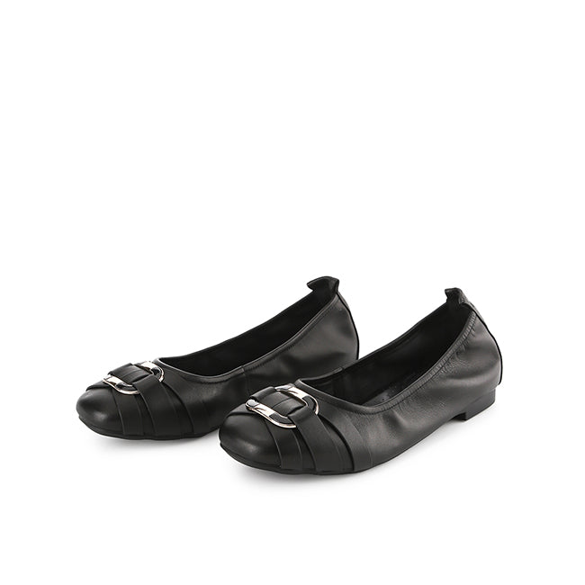 Hush Puppies Sepatu Wanita Flats Donna Carl In Black