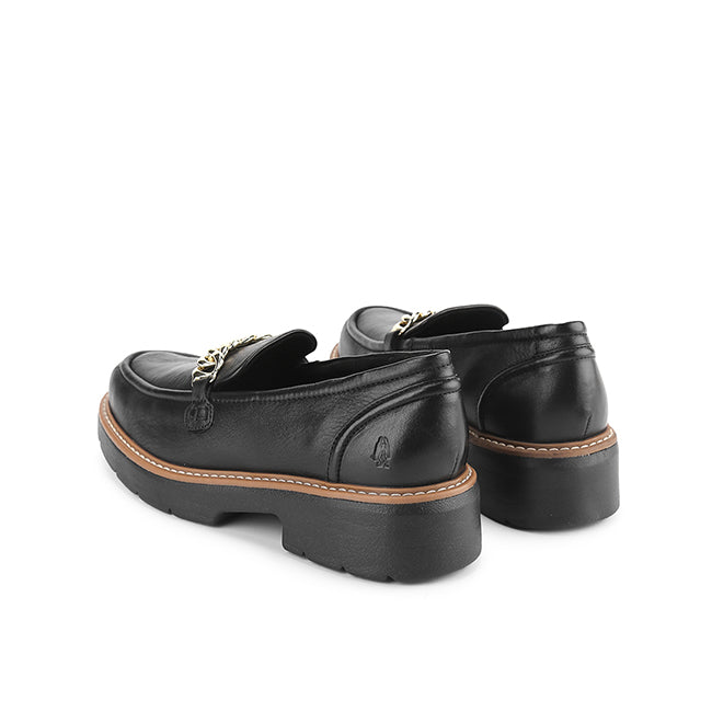 Hush Puppies Sepatu Wanita Jodie Bit Loafer In Bold Black Leather