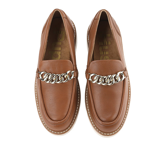 Hush Puppies Sepatu Wanita Jodie Bit Loafer In Cognac Leather