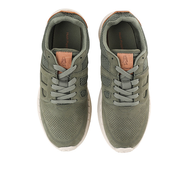 Seventy8 Lthr Runner In Olivine Nubuck