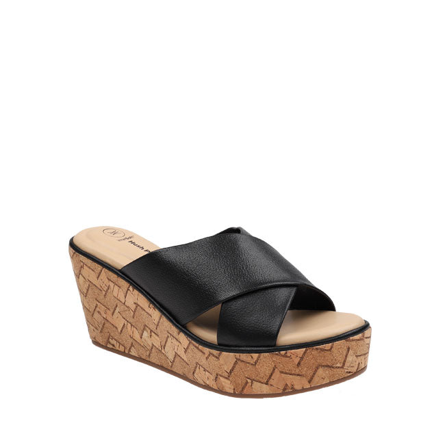 Hush Puppies Sepatu Wedges Wanita Betty In Black
