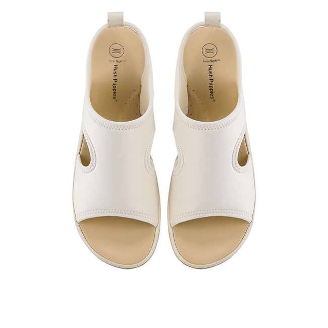 Hush Puppies Sandal Sling Back Wanita Dorothy Reese In Beige