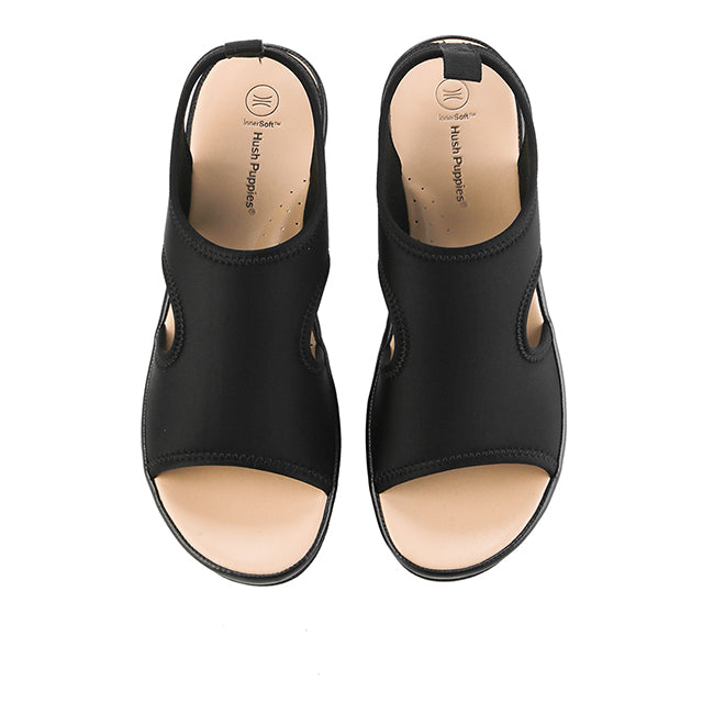 Hush Puppies Sandal Sling Back Wanita Dorothy Reese In Black