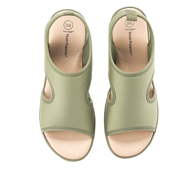 Hush Puppies Sandal Wanita Sandals Dorothy Reese In Olive