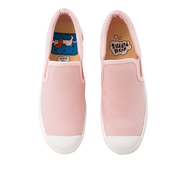 Hush Puppies Sepatu Slip On Wanita Jaycee Lazy Dog Slip On In Nude Pink