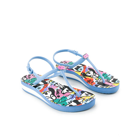 Hush Puppies Sandal Wanita Sling Back Halma Liunic In Blue