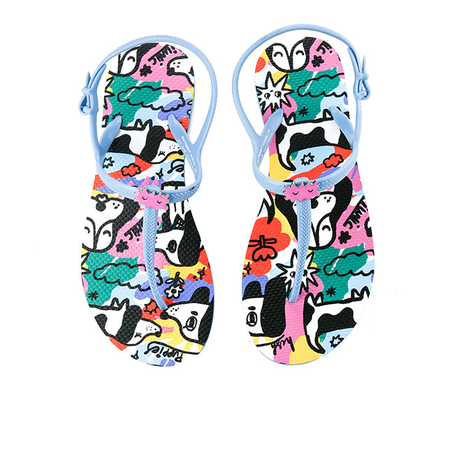 Hush Puppies Sandal Wanita Sling Back Halma Liunic In Blue