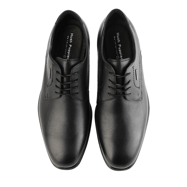 Hush Puppies Sepatu Formal Pria Lokka - Lace Up In Black