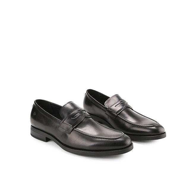Hush Puppies Sepatu Pria Loafers Fiddler Saddle Loafer In Black
