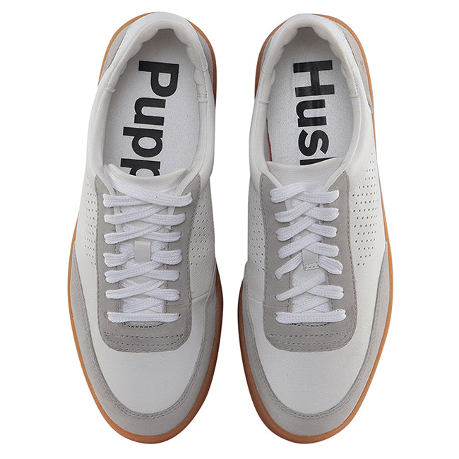 Hush Puppies Sepatu Casual Pria Charlie Laceup In White Grey