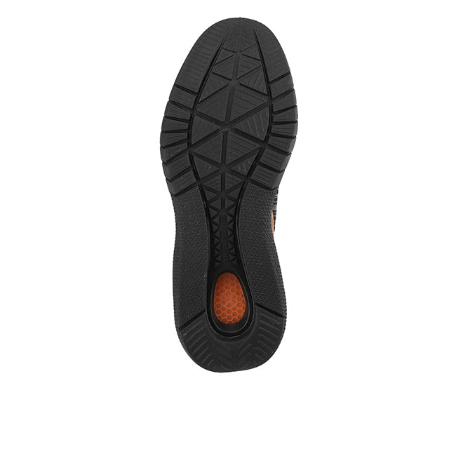 Hush Puppies Sepatu Pria Lace Up Advance Hybrid Lace In Bold Black Leather