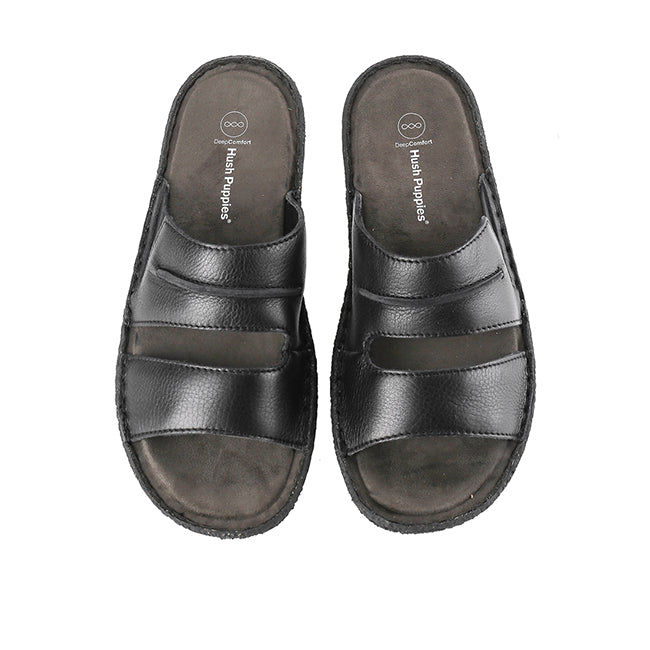 Hush Puppies Sandal Pria Fentor Ii - Slide In Black