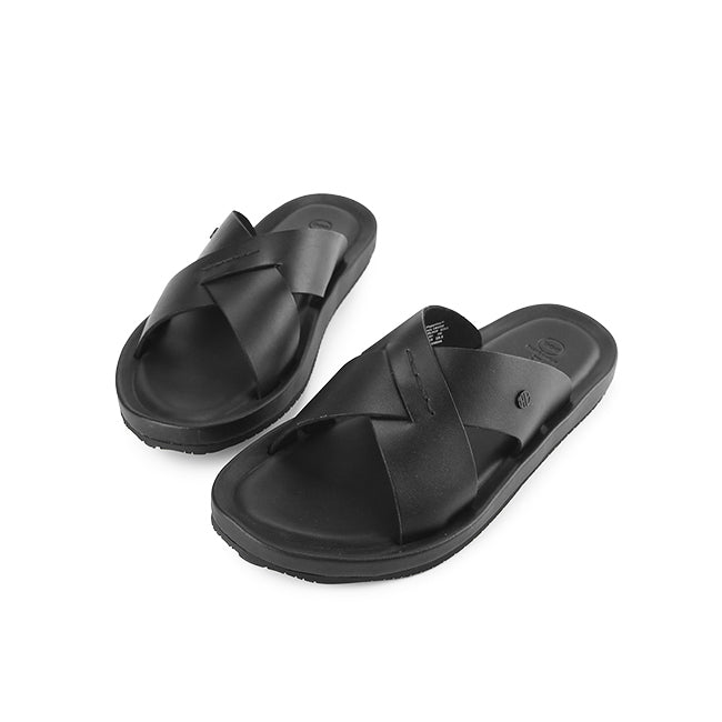 Hush Puppies Sandal Pria Spear Axel Cross In Black