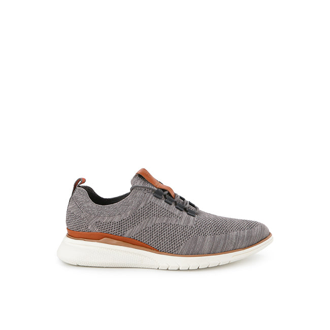Hush Puppies Sepatu Sneaker Pria Advance Knit Laceup In Dark Grey Knit