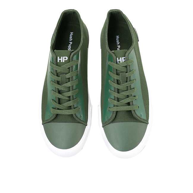 Hush Puppies Sepatu Pria Lace Up Connor Dell In Olive