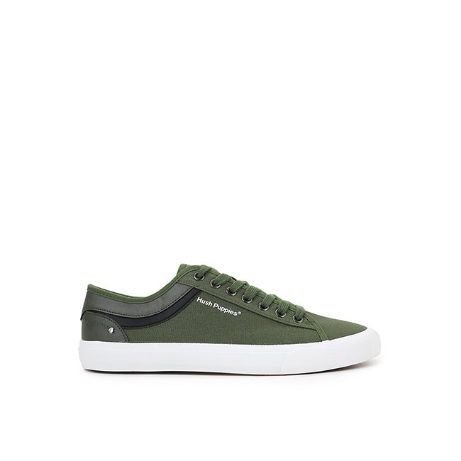Hush Puppies Sepatu Pria Lace Up Connor Drew In Olive