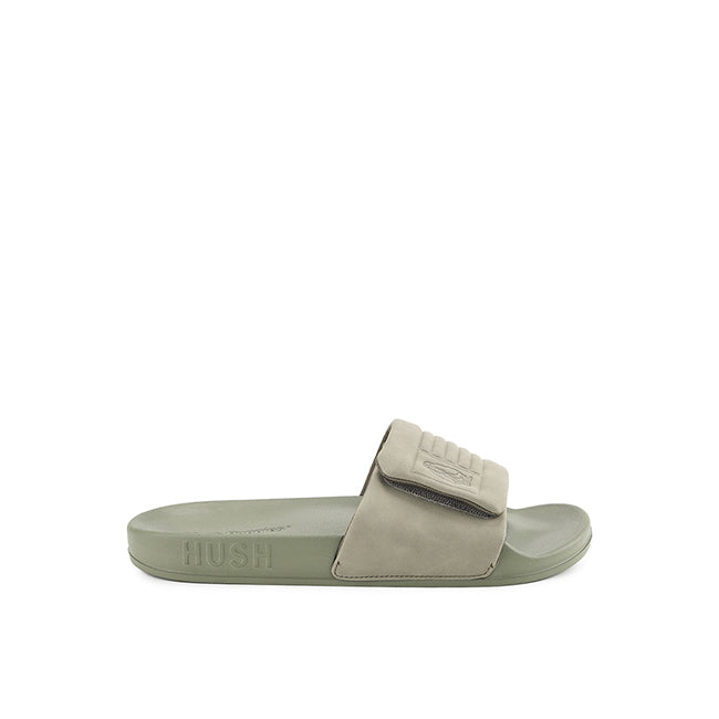 Hush Puppies Sandal Pria Thanos Cliff Slide In Olive