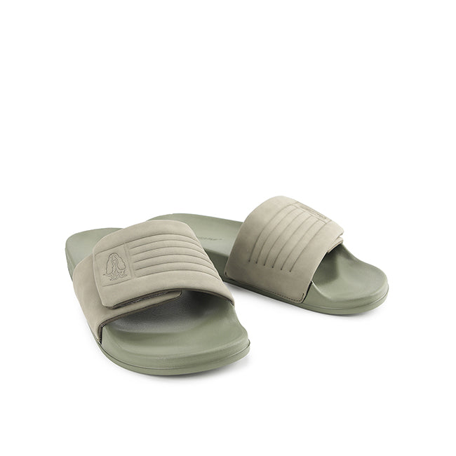 Hush Puppies Sandal Pria Thanos Cliff Slide In Olive