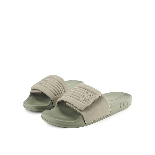 Hush Puppies Sandal Pria Thanos Cliff Slide In Olive