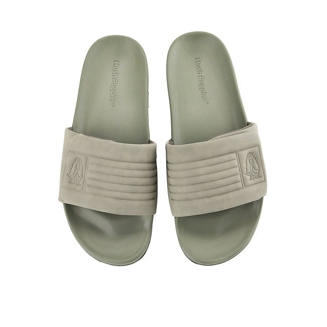 Hush Puppies Sandal Pria Thanos Cliff Slide In Olive