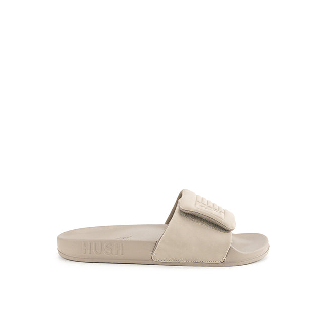 Hush Puppies Sandal Pria Thanos Cliff Slide In Taupe