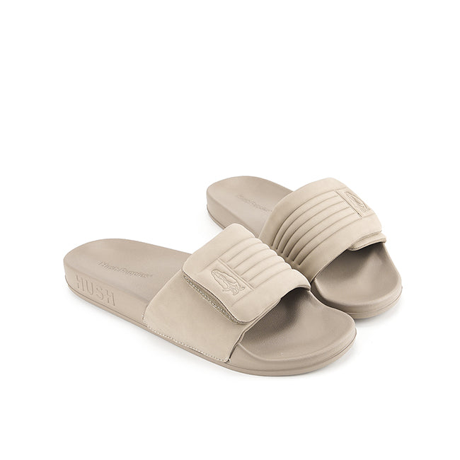 Hush Puppies Sandal Pria Thanos Cliff Slide In Taupe