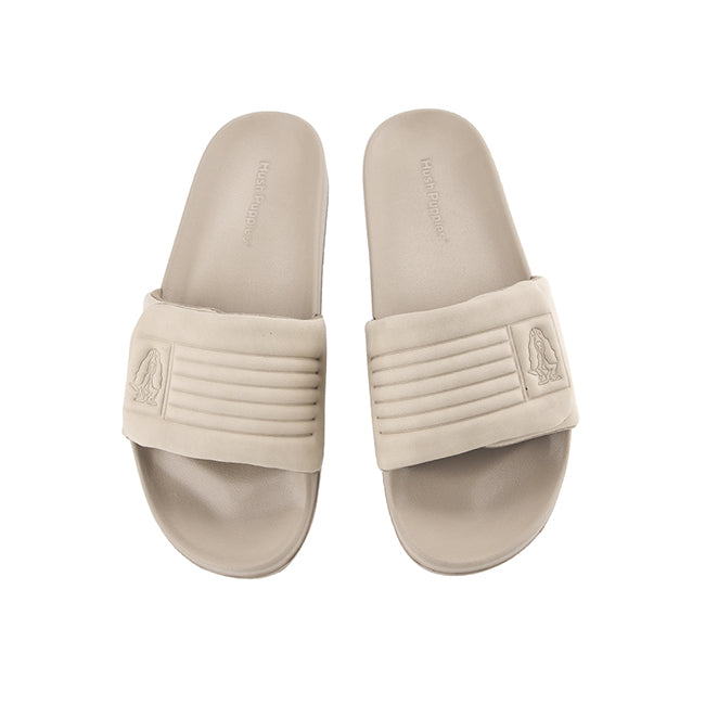 Hush Puppies Sandal Pria Thanos Cliff Slide In Taupe
