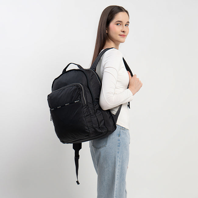 LeSportsac Tas Wanita Backpack Essential Carryall Bp In Black C