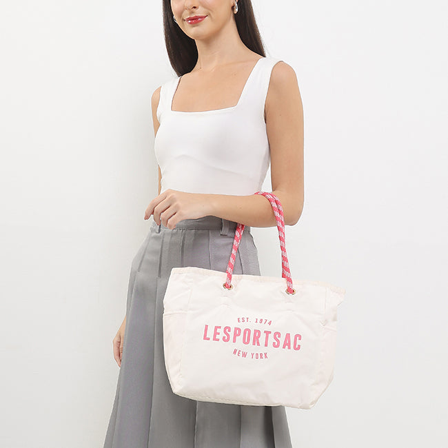 LeSportsac Unisex Bags Ml 2 Way Tote In 2Way Merngue/Coral Punch