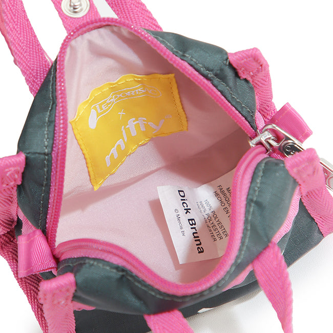 LeSportsac Unisex Bags Micro Weekender Charm In Miffy Green/Pink Charm
