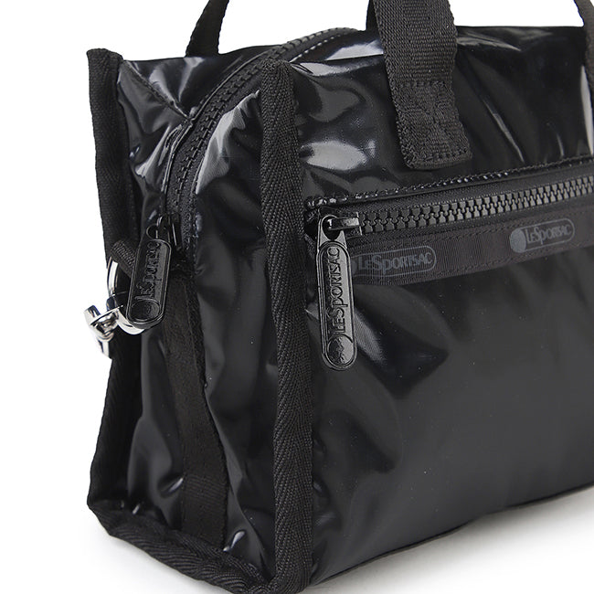 LeSportsac Unisex Bags E/W Shoulder Satchel In Black Shine