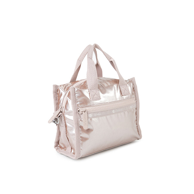 LeSportsac Unisex Bags E/W Shoulder Satchel In Rose Gold Shine